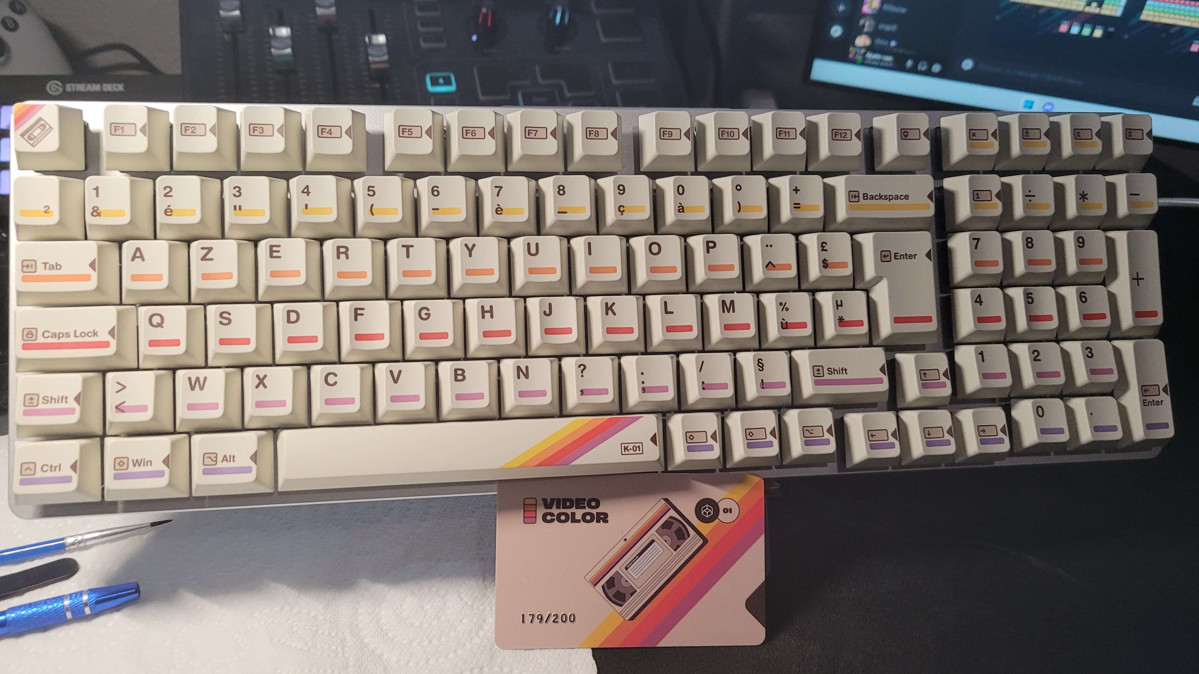 Clavier GMMK2 avec keycaps Vidéo Color